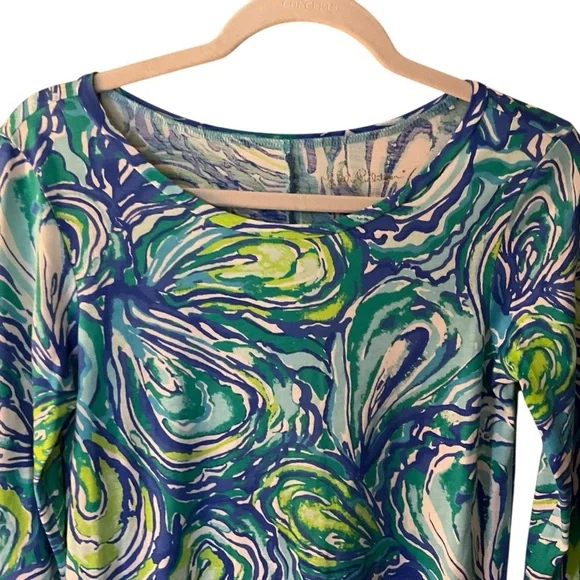Lilly Pulitzer 100% Pima Cotton Printed Dress – Long Sleeves – Size XS - Picture 4 of 8